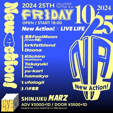 New Action! × LIVE LIFE